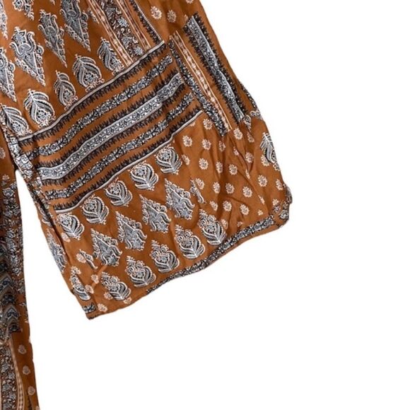 NEW Cotton Bleu Boho Lace Up Cotton Top - Picture 8 of 8